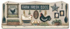 FARM FRESH EGGS CHICKEN 23"
