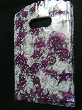 100 x FROSTED PLASTIC PURPLE