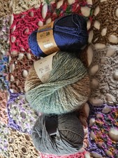 3 Balls Of Yarn.  Assorted