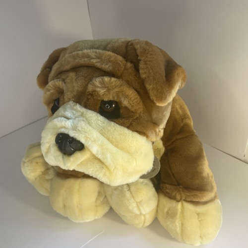 Large buster bulldog soft toy - large,