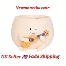 Guitar succulent plant pot - guitar,