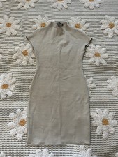 Zara Beige Nude Wool Body-con Dress Size S Never Worn Excellent Condition