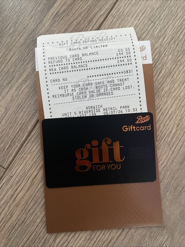 Boots gift card 44 - gift, £44