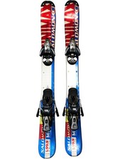 Salomon Snowblade L999 Skis with Bindings Blue Red T2080 LWB