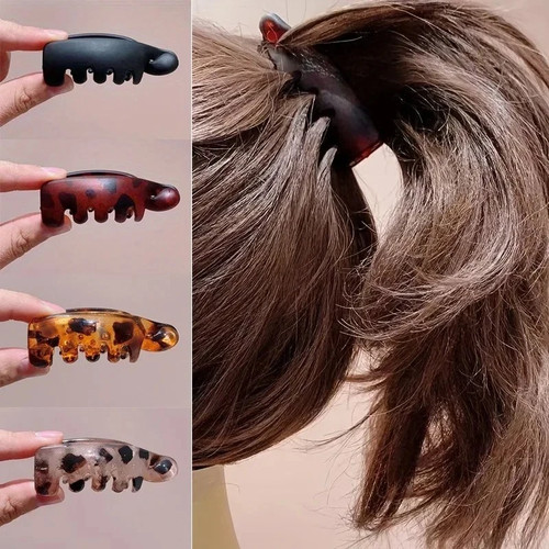 4pcs small banana hair clips - small,