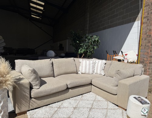 Beige next corner - beige, sofa