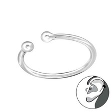925 Sterling Silver Ear Cuff Helix Conch Cartilage Clip Wrap Earring UK SELLER
