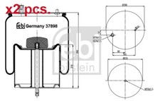 Bellow, air suspension fits