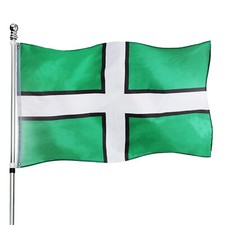 5X3FT DEVON FLAG WITH EYELETS INDOOR & OUTDOOR SWISS DECORATION SPORT 