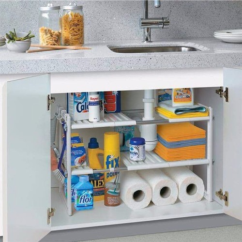Tier extendable sink shelf - 2,