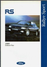 Ford RS 1995 Ed 1 UK Market Brochure Fiesta RS1800 Escort RS2000 RS Cosworth