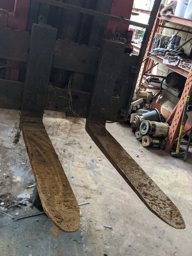 Pair forklift forks tines - of,