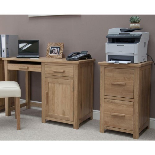 Solid oak small desk - solid, &