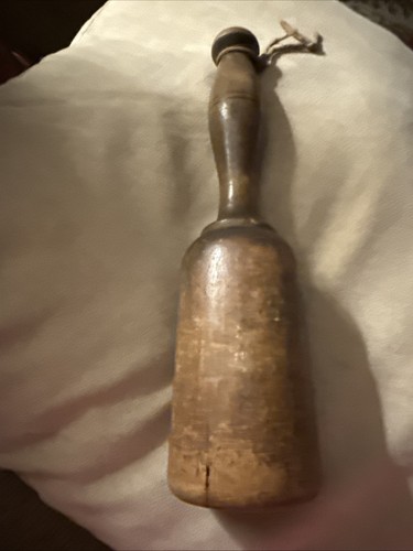 Old primitive wooden pestle - wooden,