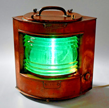 VINTAGE NORWEGIAN STYRBORD STARBOARD SHIPS LAMP NAUTICAL LANTERN