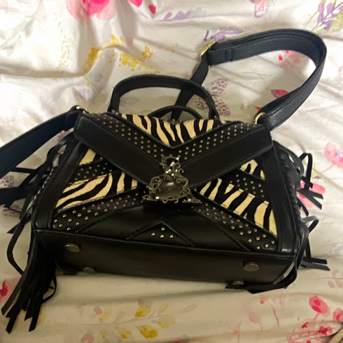 Black zebra animal print - animal, faux