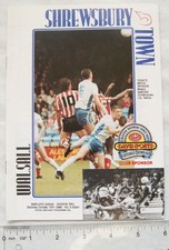 1988 programme Shrewsbury Town v. Walsall