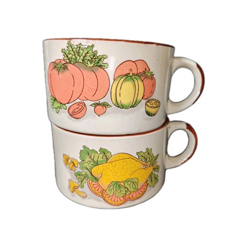 Vintage pair ceramic retro - pair, of