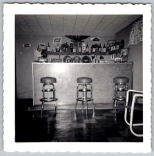 Vtg B&W Snapshot Mid Century