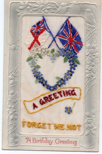 Ww1 patriotic embroidered birn - embroidered,