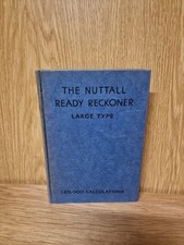 VINTAGE BOOK RARE 'THE NUTTALL
