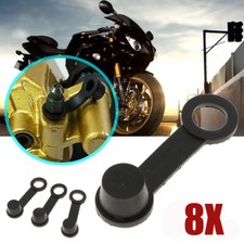 8x Replacement Part Brake Caliper Bleed Nipple Screw Dust Cap Cover Accessories