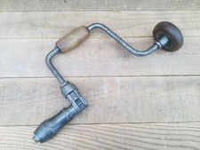 Vintage Carpentry Ratchet Brace 10” Sweep Jaws US Pat 12.12.11