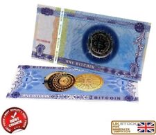 1 BITCOIN BTC BANKNOTE PAPER NOTE COLLECTABLE CRYPTO DOUBLESIDED