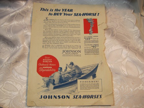 1930 johnson sea horse - 1930's,