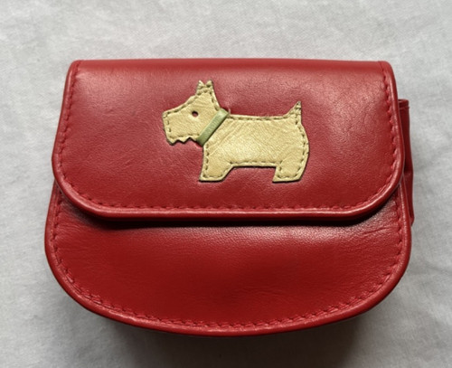 Radley red leather scottie dog - leather,