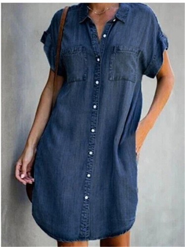 Summer women denim - denim, dress