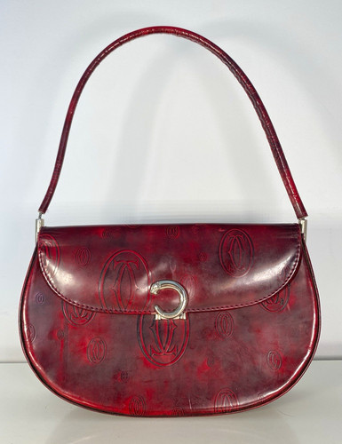 Cartier burgundy leather - burgundy,