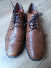 Rockport Hydro Shield Waterproof Brown Leather Lace Up Oxford Shoes Size 11