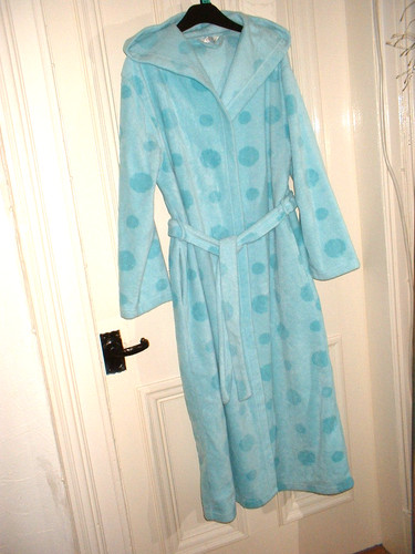 Ladies fleece dressing gown - ladies,