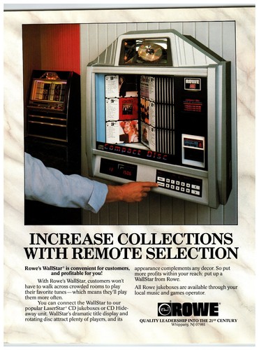 Rowe wallstar jukebox - wallstar, print