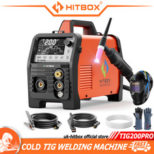 Cold/Pulse/HF/Spot TIG Welder 200Amp LED TIG&MMA Welding Machine & Digital Totch