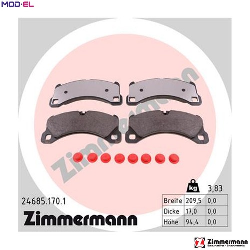 Brake pad set disc - pad,