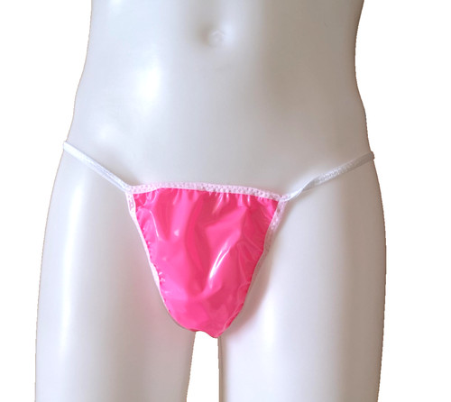 Pvc panties plastic tanga - pvc,
