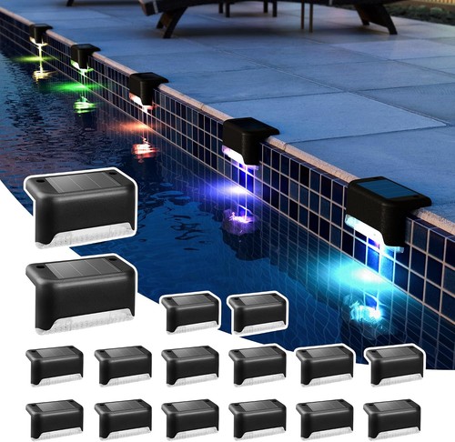 Solar deck lights - lights, 8-pack