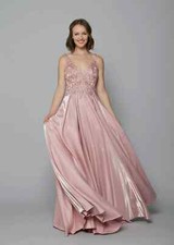 Romantica Prom Occasion Dress Blush Pink UK Size 22 Bnwt