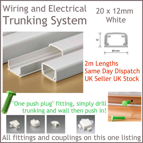 White electrical trunking - electrical,