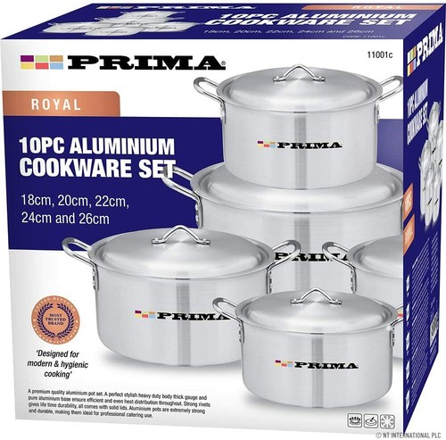 New 10pc aluminium - 10pc, cookware