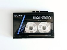 Super rare Black Sony Walkman WM-22 Classic Cassette Player Working Collectable
