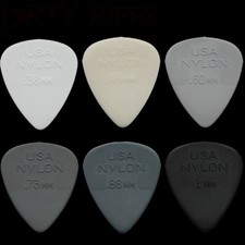 12 x Dunlop Nylon Standard Guitar Picks Plectrums - Your Choice Of Size / Type