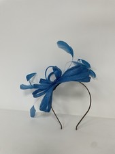 Failsworth Women's Fascinator Turquoise Blue Headband Feather Bow