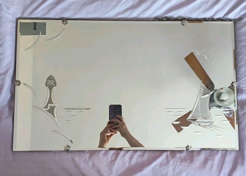 Vintage mid century etched - mid,