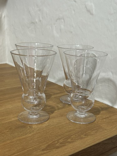 Set vintage clear glass - set,