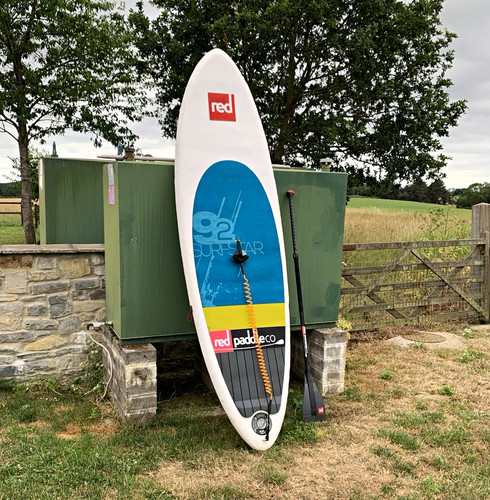 Red paddle inflatable - paddle,