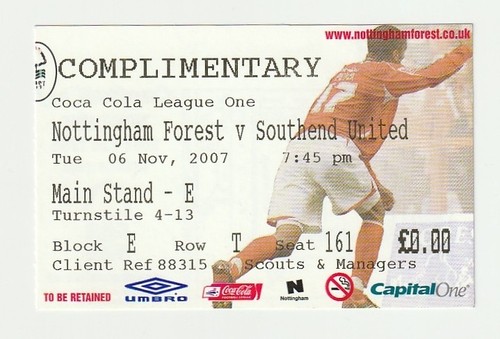 2007 ticket stub - 06/11/2007,