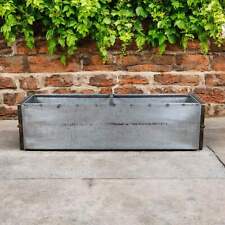 MILLWARDS® Handmade Vintage Style Galvanised Trough Planter - 122 cm